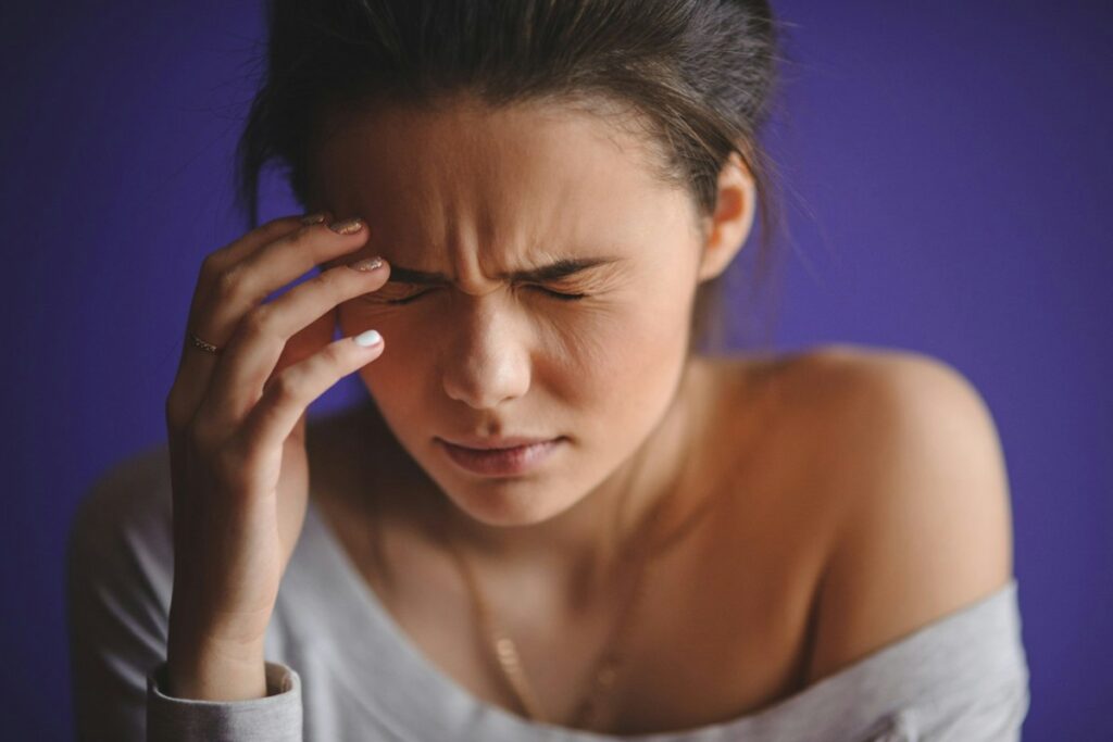person with neurological symptoms
